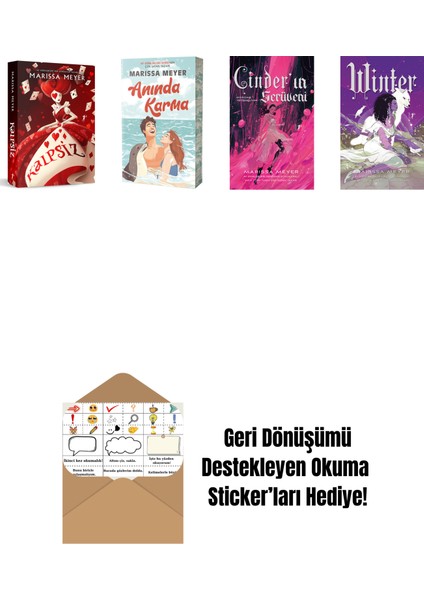 Marissa Meyer 4 Kitap Set + Okuma Sticker'ları