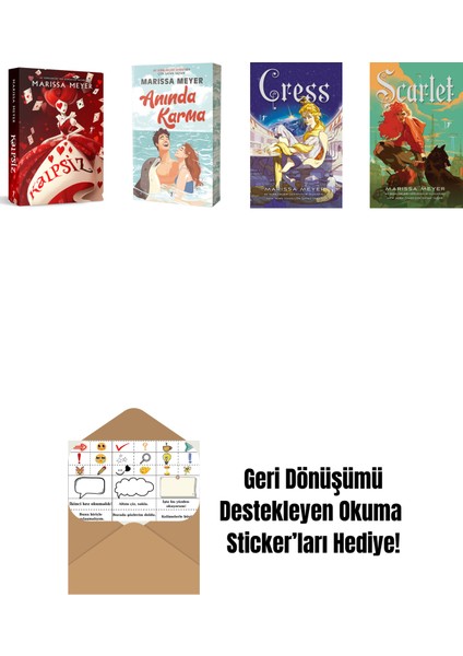 Marissa Meyer 4 Kitap Set + Okuma Sticker'ları