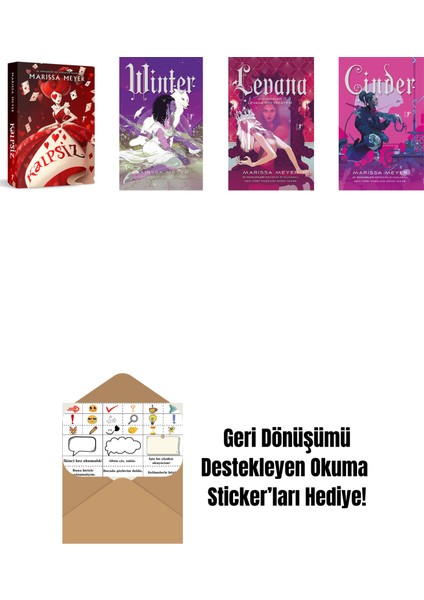 Marissa Meyer 4 Kitap Set + Okuma Sticker'ları