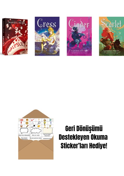 Marissa Meyer 4 Kitap Set + Okuma Sticker'ları