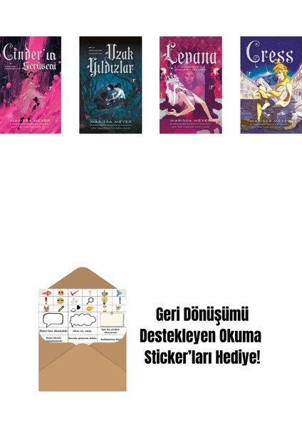 Marissa Meyer 4 Kitap Set + Okuma Sticker'ları