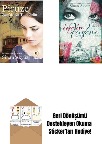 Piruze - Şam'da Bir Türk Gelin + Incir Kuşları + Okuma Sticker'ları