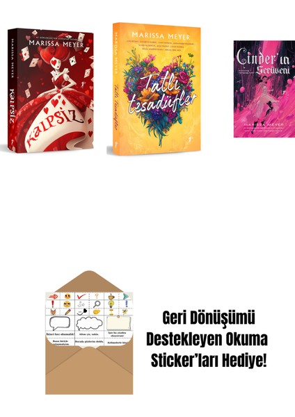 Marissa Meyer 3 Kitap Set + Okuma Sticker'ları