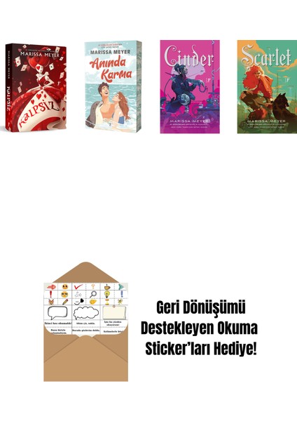 Marissa Meyer 4 Kitap Set + Okuma Sticker'ları