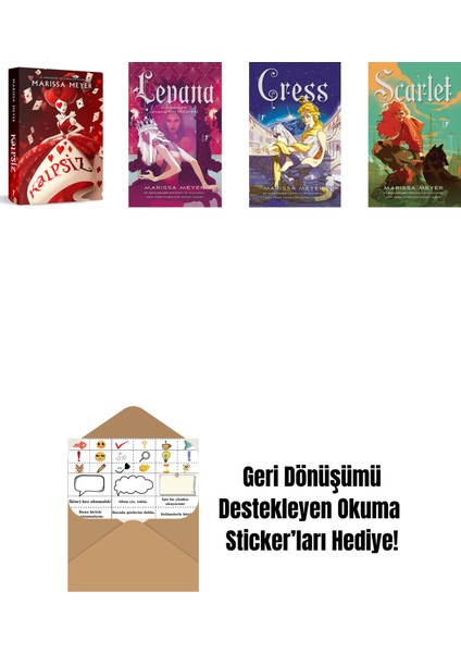 Marissa Meyer 4 Kitap Set + Okuma Sticker'ları