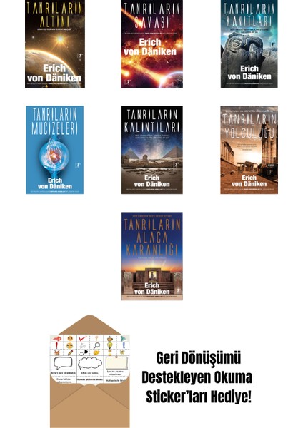 Erich Von Daniken 7 Kitap Set + Okuma Sticker'ları