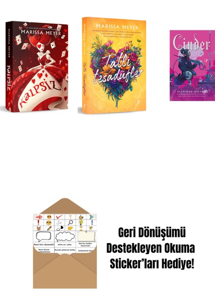 Marissa Meyer 3 Kitap Set + Okuma Sticker'ları