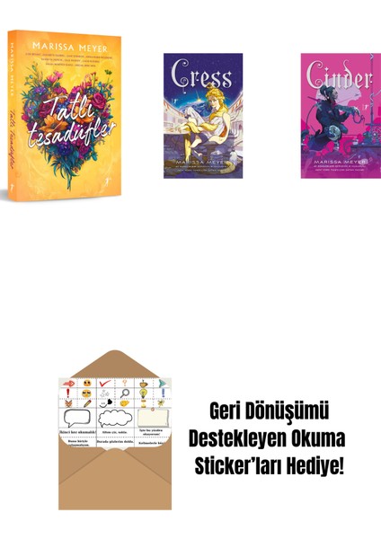 Marissa Meyer 3 Kitap Set + Okuma Sticker'ları