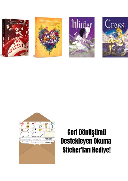 Marissa Meyer 4 Kitap Set + Okuma Sticker'ları