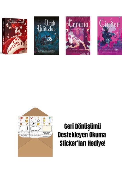 Marissa Meyer 4 Kitap Set + Okuma Sticker'ları