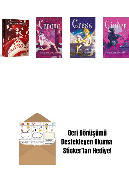 Marissa Meyer 4 Kitap Set + Okuma Sticker'ları