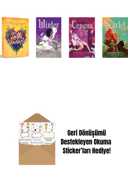 Marissa Meyer 4 Kitap Set + Okuma Sticker'ları