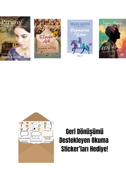 Sinan Akyüz 4 Kitap Set + Okuma Sticker'ları