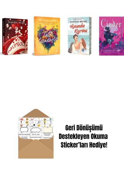 Marissa Meyer 4 Kitap Set + Okuma Sticker'ları
