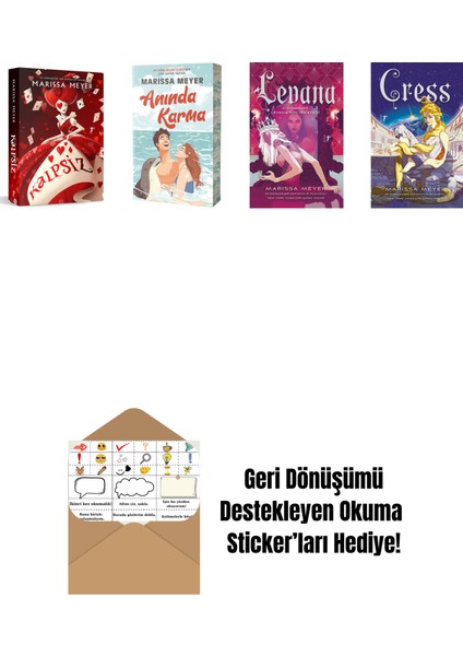 Marissa Meyer 4 Kitap Set + Okuma Sticker'ları