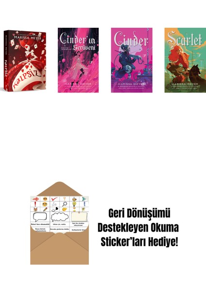 Marissa Meyer 4 Kitap Set + Okuma Sticker'ları