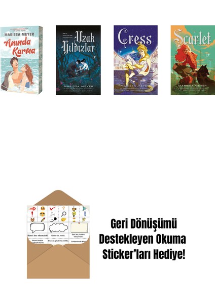 Marissa Meyer 4 Kitap Set + Okuma Sticker'ları