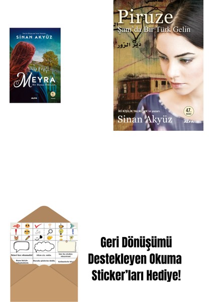 Meyra - Bir Bosna Hikayesi + Piruze - Şam'da Bir Türk Gelin + Okuma Sticker'ları