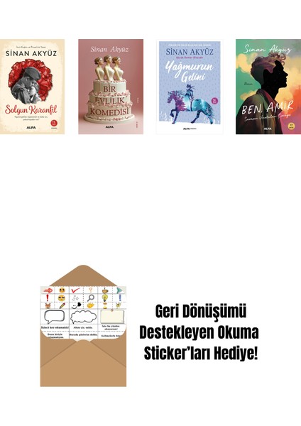 Sinan Akyüz 4 Kitap Set + Okuma Sticker'ları
