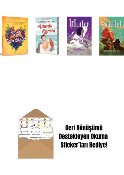 Marissa Meyer 4 Kitap Set + Okuma Sticker'ları