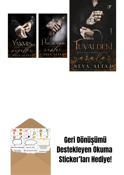 Neva Altaj 3 Kitap Set + Okuma Sticker'ları
