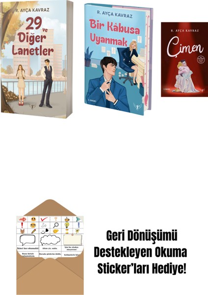 R. Ayça Kavraz 3 Kitap Set + Okuma Sticker'ları