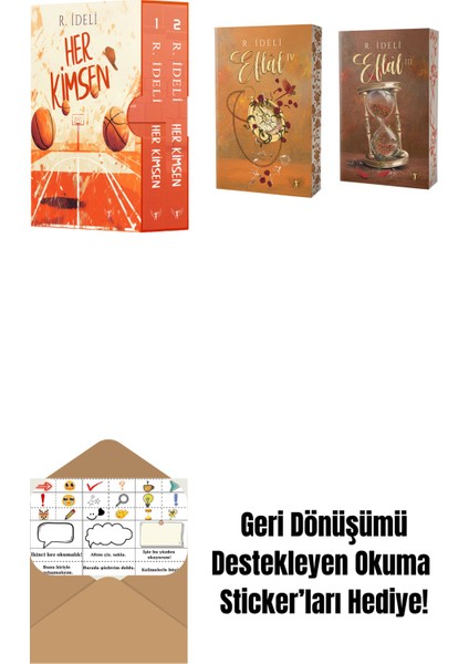 R. Ideli 3 Kitap Set + Okuma Sticker'ları