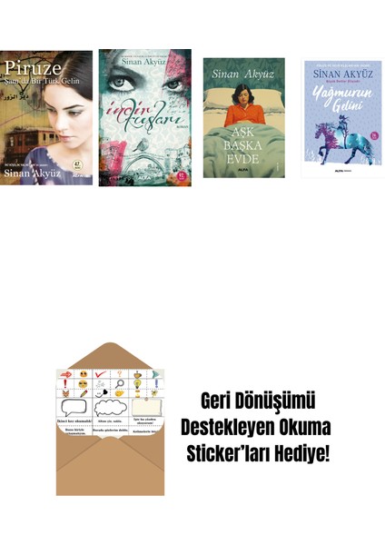Sinan Akyüz 4 Kitap Set + Okuma Sticker'ları