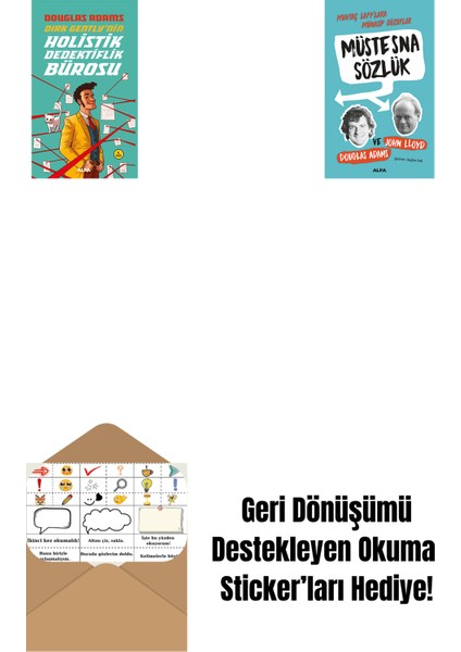 Dirk Gently'nin Holistik Dedektiflik Bürosu + Müstesna Sözlük + Okuma Sticker'ları
