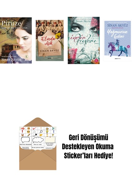 Sinan Akyüz 4 Kitap Set + Okuma Sticker'ları