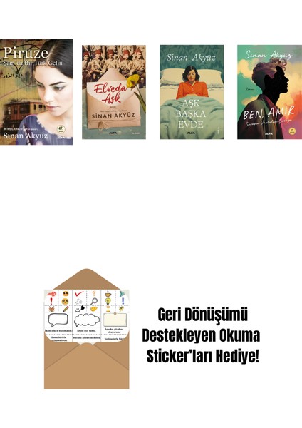 Sinan Akyüz 4 Kitap Set + Okuma Sticker'ları