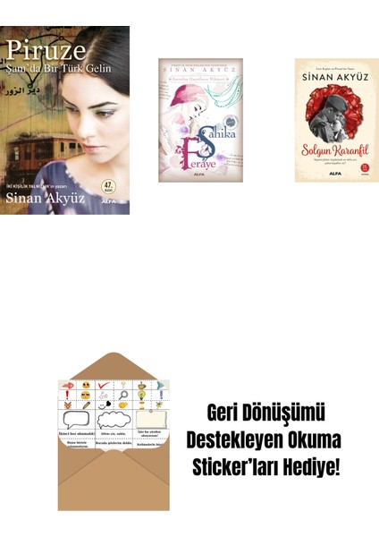 Sinan Akyüz 3 Kitap Set + Okuma Sticker'ları