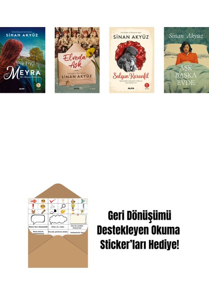 Sinan Akyüz 4 Kitap Set + Okuma Sticker'ları