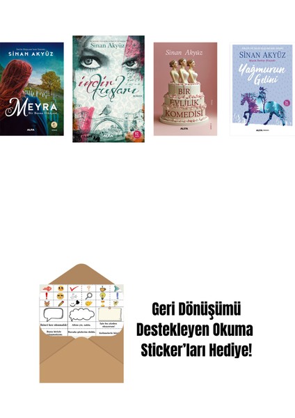 Sinan Akyüz 4 Kitap Set + Okuma Sticker'ları