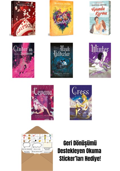 Marissa Meyer 8 Kitap Set + Okuma Sticker'ları
