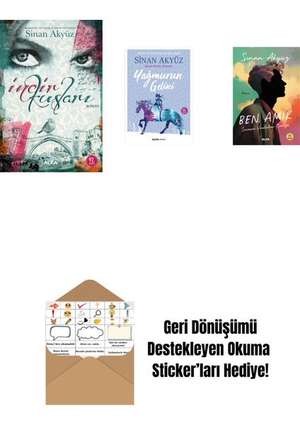 Sinan Akyüz 3 Kitap Set + Okuma Sticker'ları