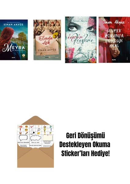 Sinan Akyüz 4 Kitap Set + Okuma Sticker'ları