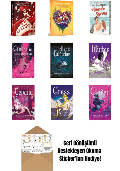 Marissa Meyer 9 Kitap Set + Okuma Sticker'ları