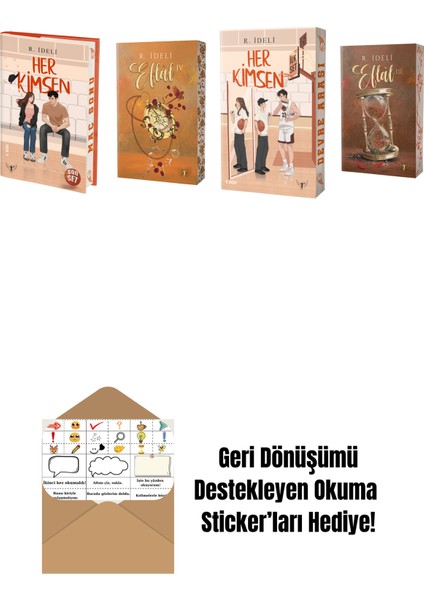 R. Ideli 4 Kitap Set + Okuma Sticker'ları