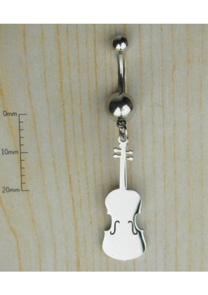 Keman 316 L Cerrahi Çelik Göbek Piercing