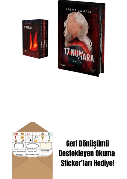 17 Numara Serisi Kutulu Set (Ciltli) + 17 Numara - Katliam (Ciltli) + Okuma Sticker'ları