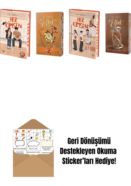R. Ideli 4 Kitap Set + Okuma Sticker'ları