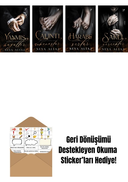 Neva Altaj 4 Kitap Set + Okuma Sticker'ları