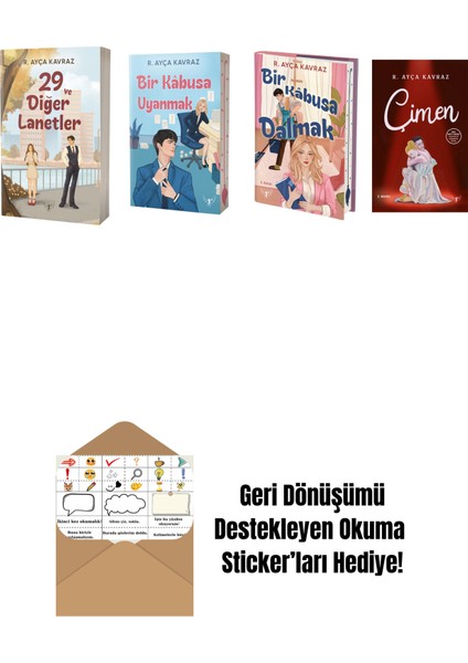 R. Ayça Kavraz 4 Kitap Set + Okuma Sticker'ları