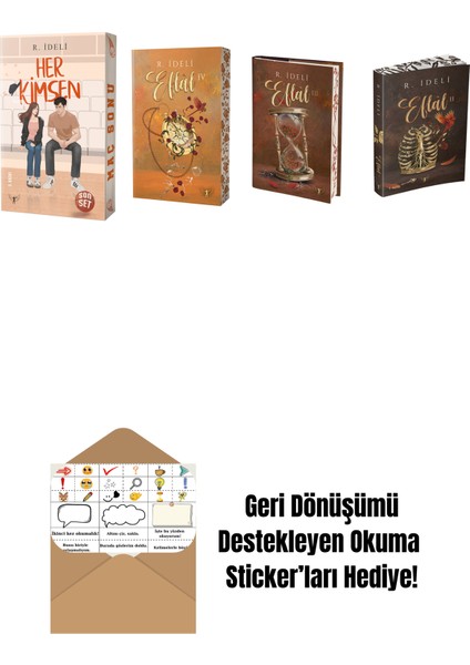 R. Ideli 4 Kitap Set + Okuma Sticker'ları
