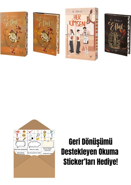 R. Ideli 4 Kitap Set + Okuma Sticker'ları