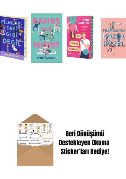 Lynn Painter 4 Kitap Set + Okuma Sticker'ları