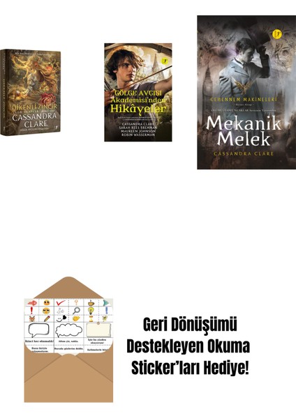 Cassandra Clare 3 Kitap Set + Okuma Sticker'ları