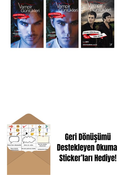 L. J. Smith 3 Kitap Set + Okuma Sticker'ları
