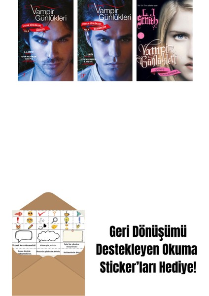 L. J. Smith 3 Kitap Set + Okuma Sticker'ları